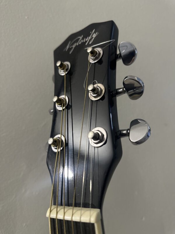 black electric guitar like new like new black electric guitar with stand
