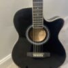 stylish black electric guitar black electric guitar